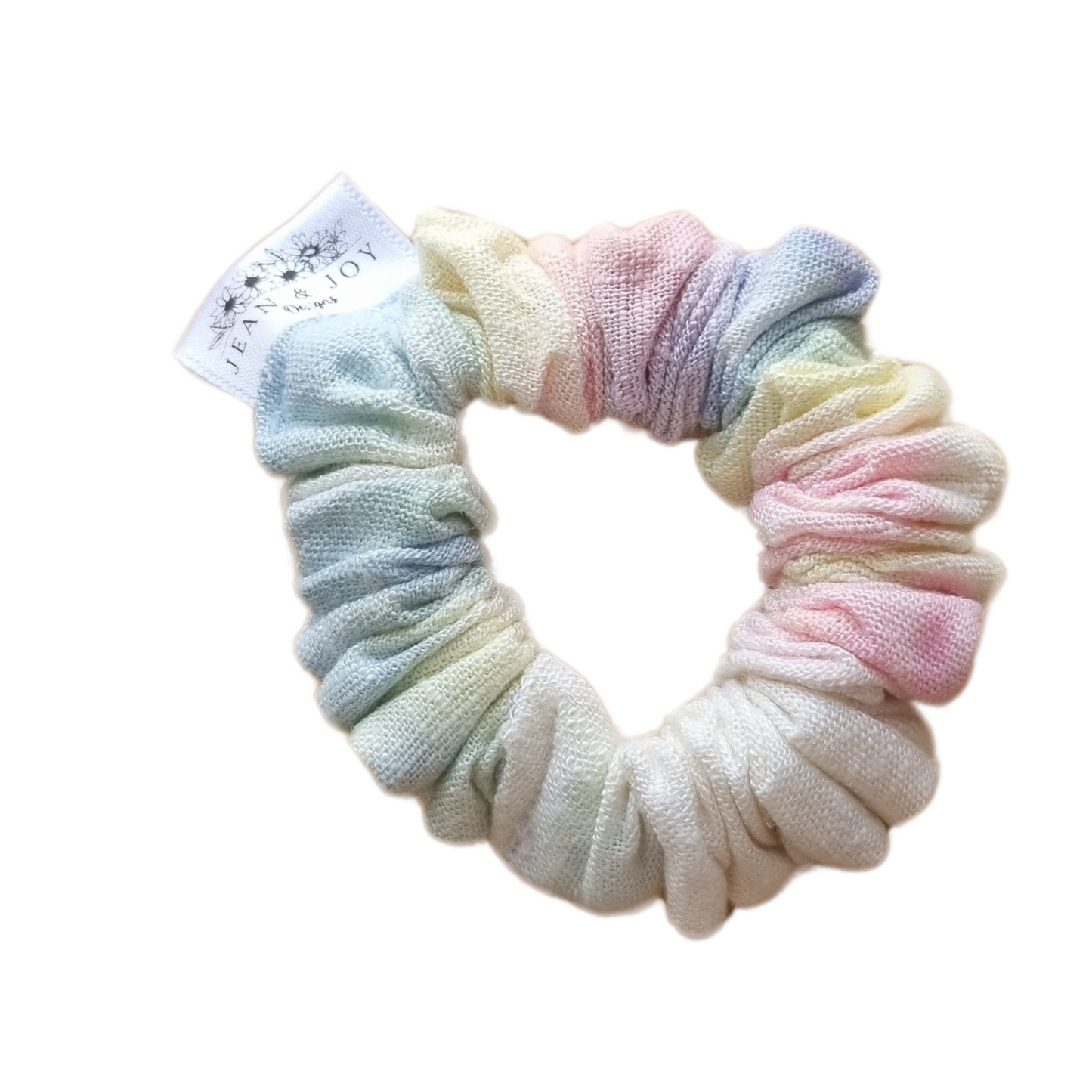 Dreamy Hues Linen Tie-Dye Scrunchie