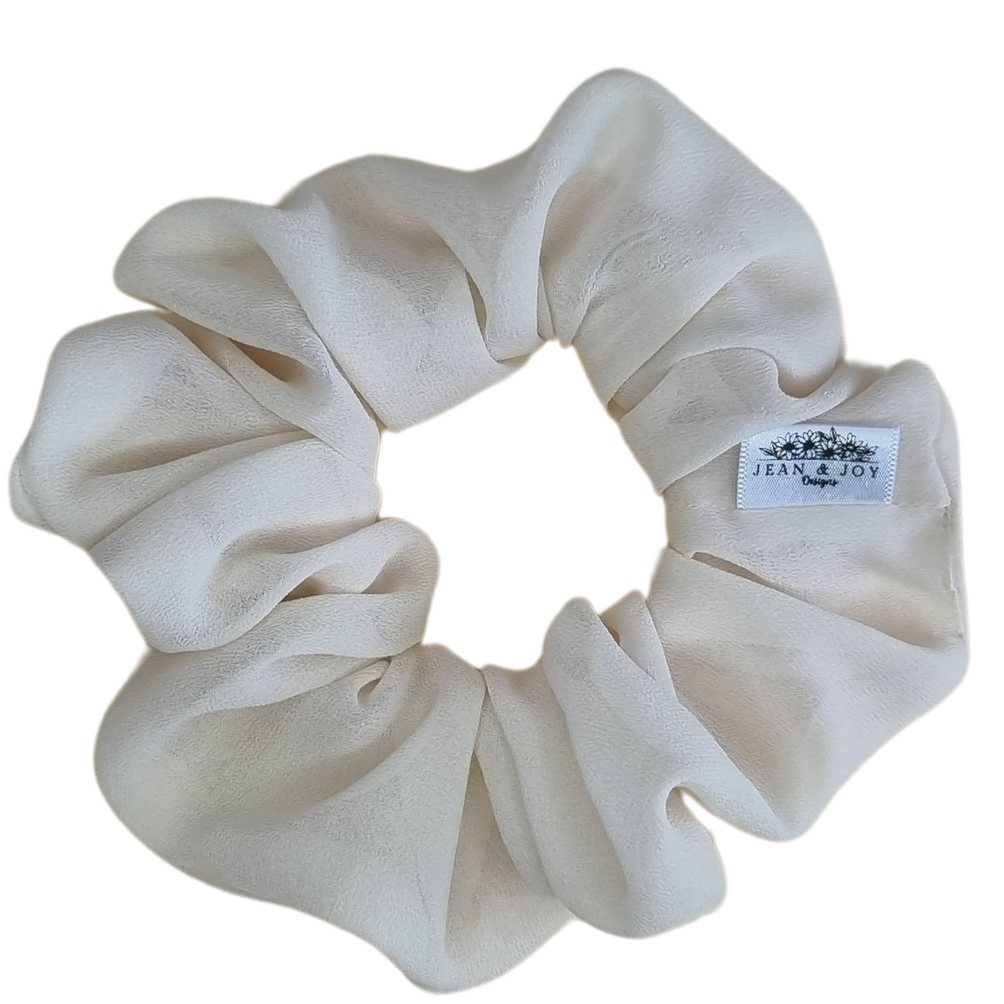 Sheer Delight Ivory Chiffon Scrunchie 💛