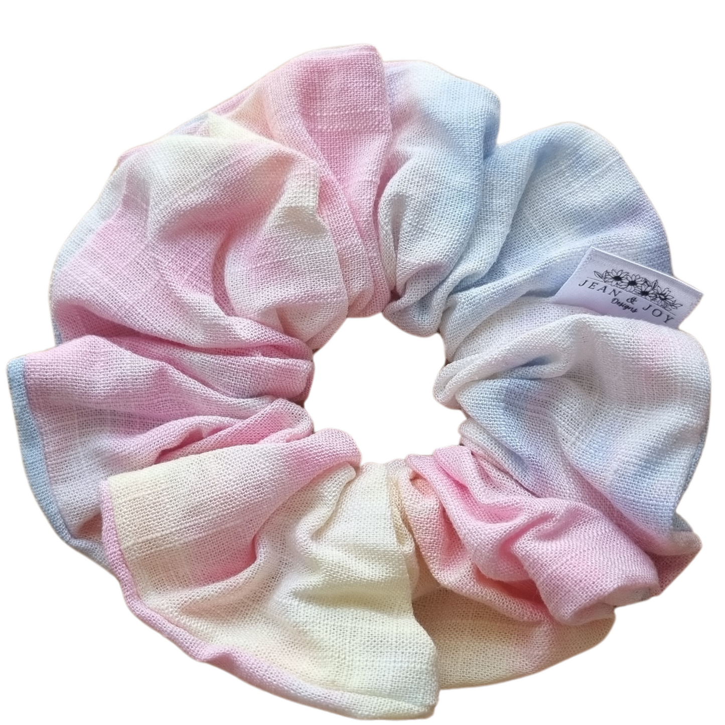 Dreamy Hues Linen Tie-Dye Scrunchie