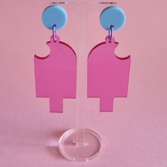 Pink Popsicle Earrings