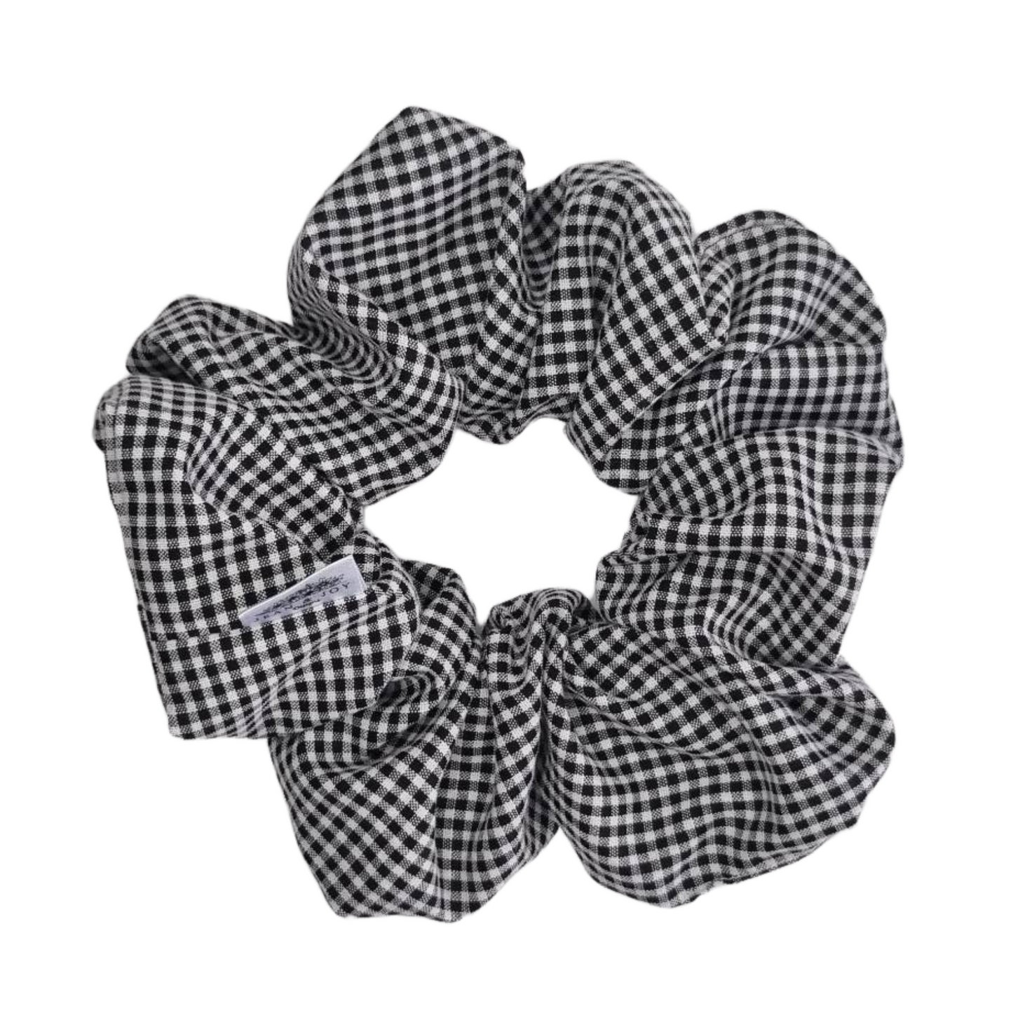 Monochrome Magic Black and White Scrunchie