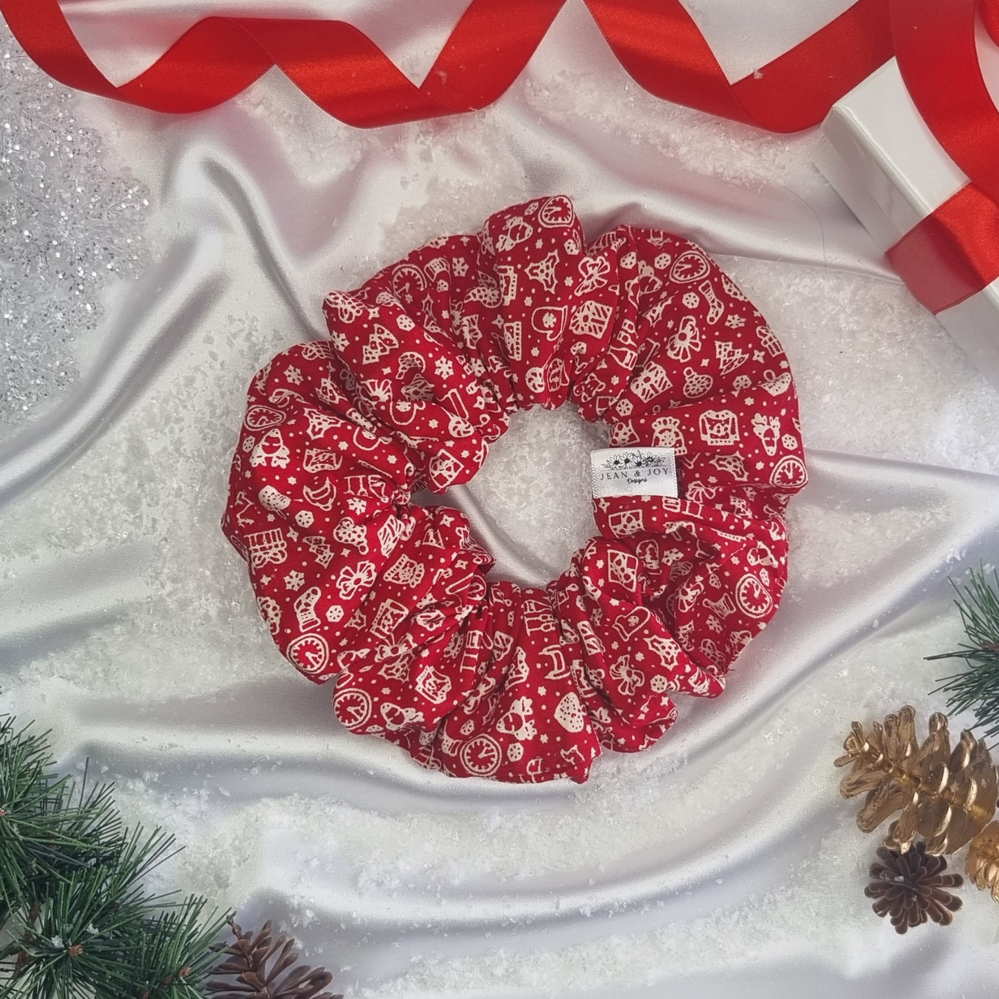 Festive Flurry Christmas Scrunchie