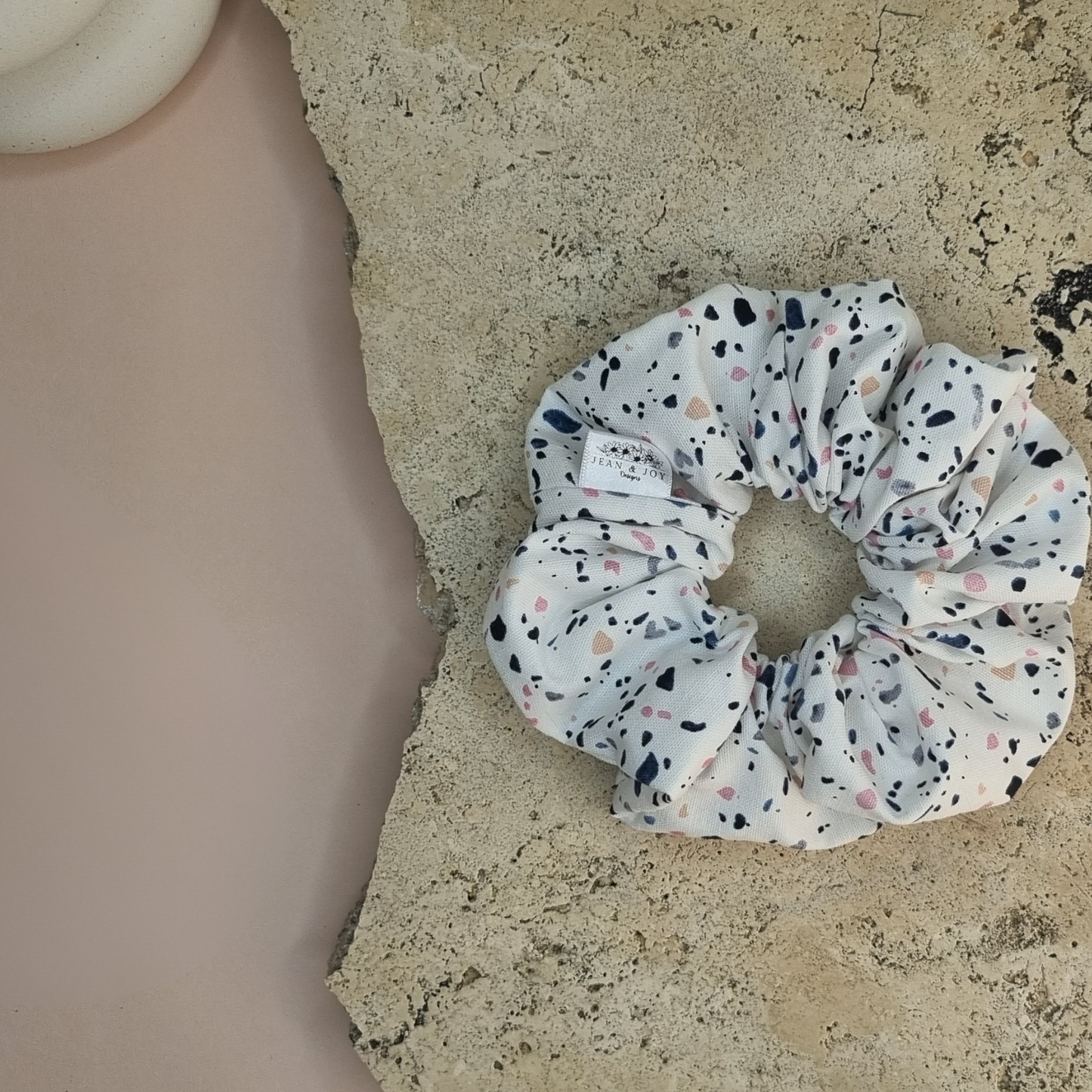 Terrazzo Treasures Linen Scrunchie