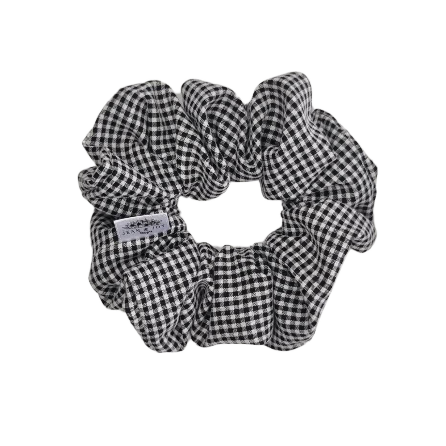 Monochrome Magic Black and White Scrunchie