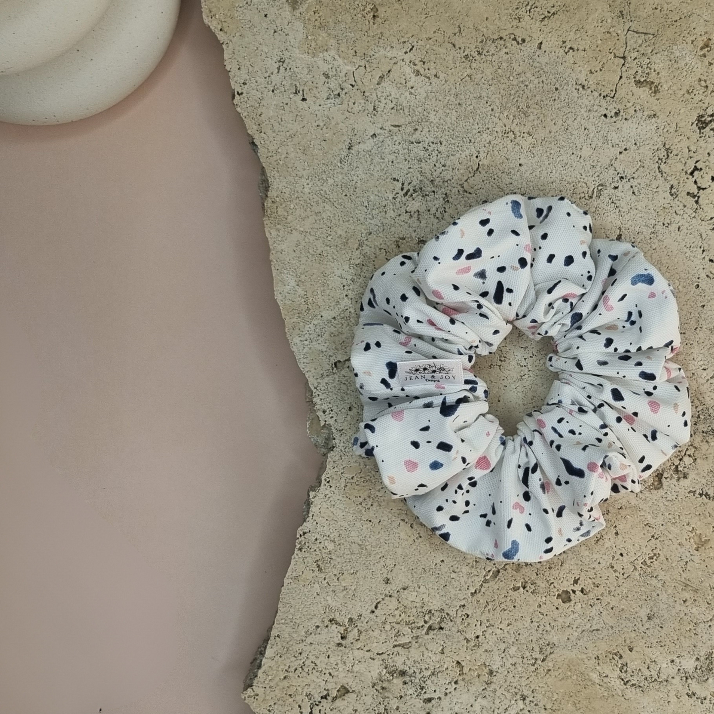 Terrazzo Treasures Linen Scrunchie