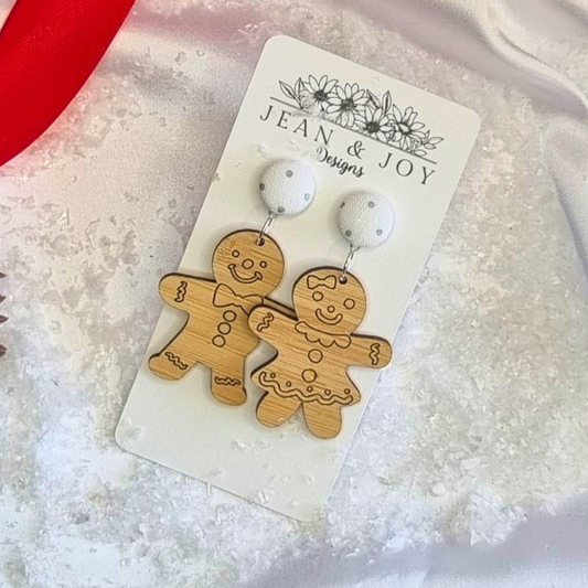 Frosty Dots Gingerbread Charm Dangles 🎅🎄