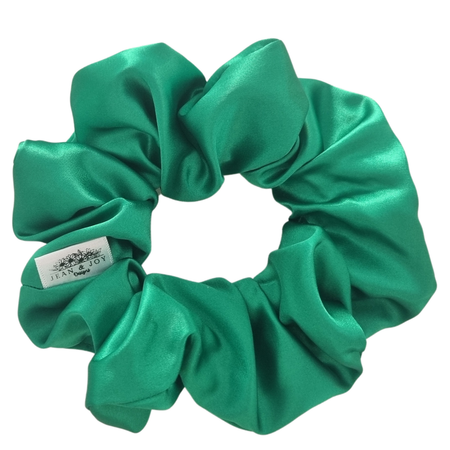 Grinchy Glamour Green Satin Christmas Scrunchie 🎄✨