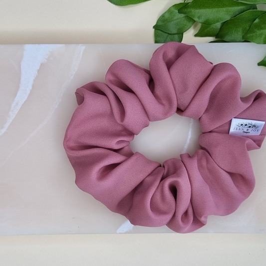 Dusty Rose Deluxe Chiffon Scrunchie 🌹