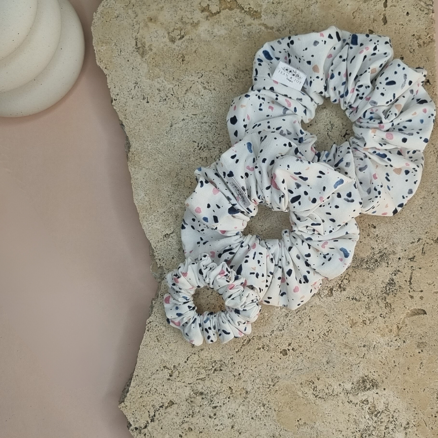 Terrazzo Treasures Linen Scrunchie