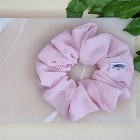 Petal Pink Chiffon Scrunchie 🩷