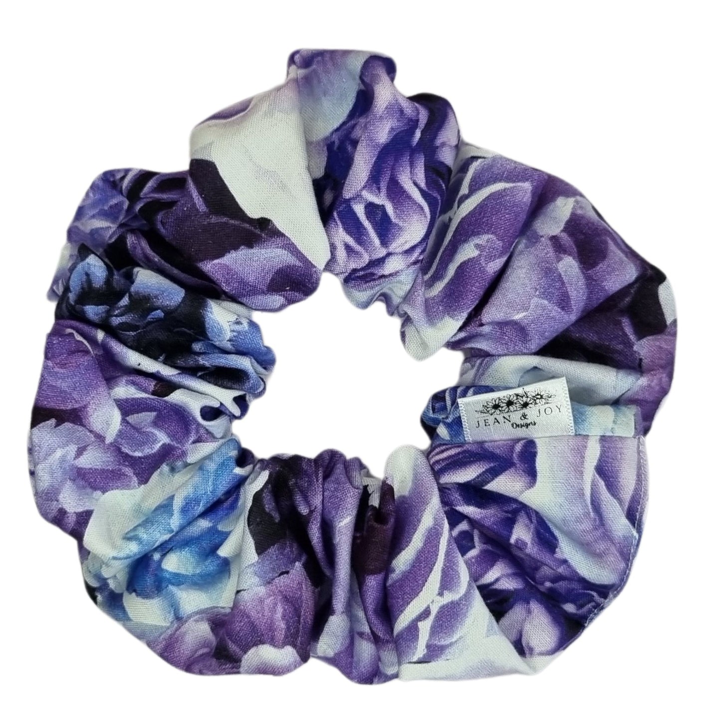 Petals of Power- Purple Floral Regular Scrunchie 🪻