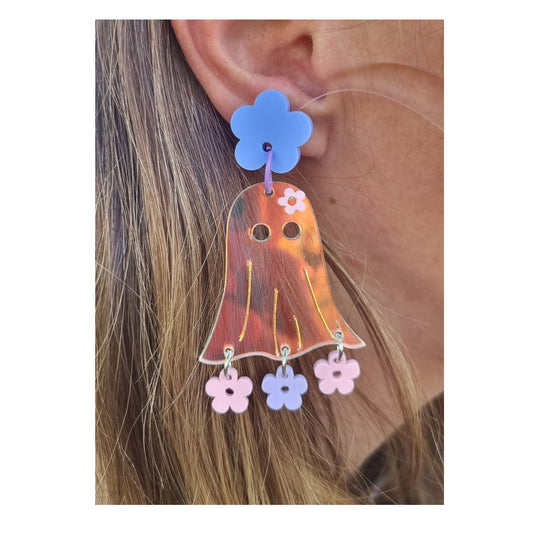 👻 Floral Ghosts Earrings 🌸