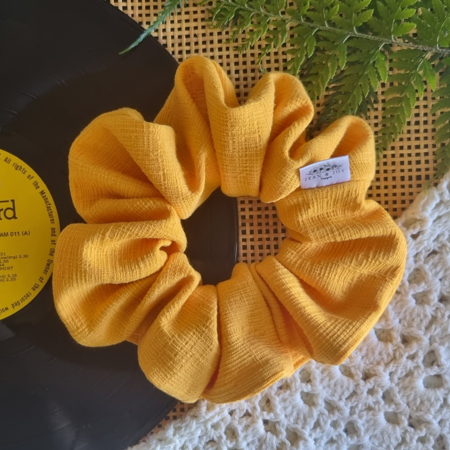 Sue ~ Golden Yellow Scrunchie