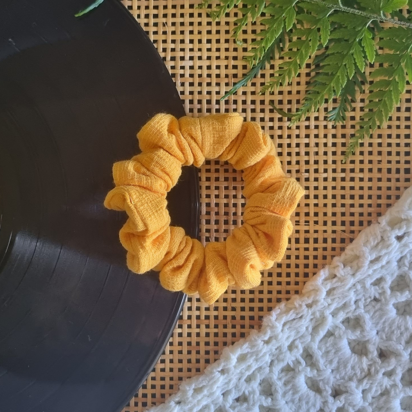 Sue ~ Golden Yellow Scrunchie