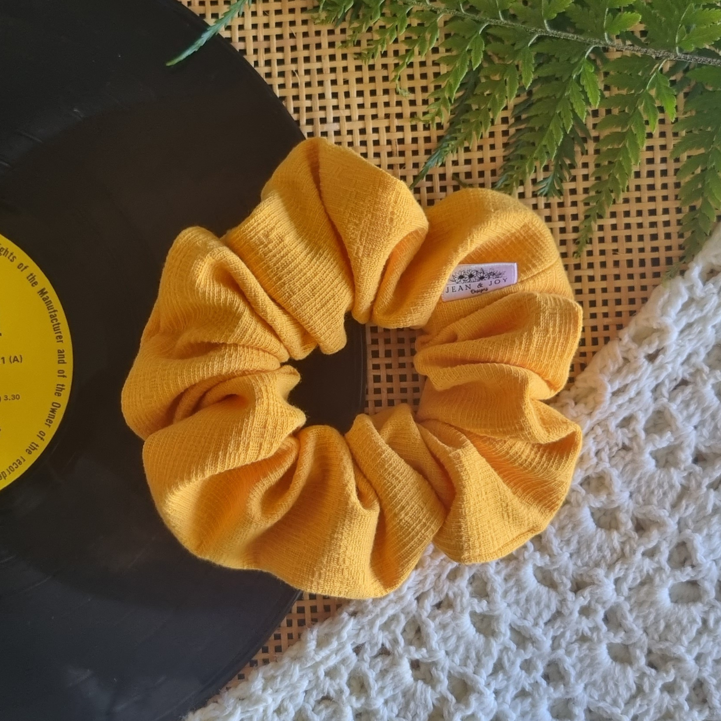 Sue ~ Golden Yellow Scrunchie