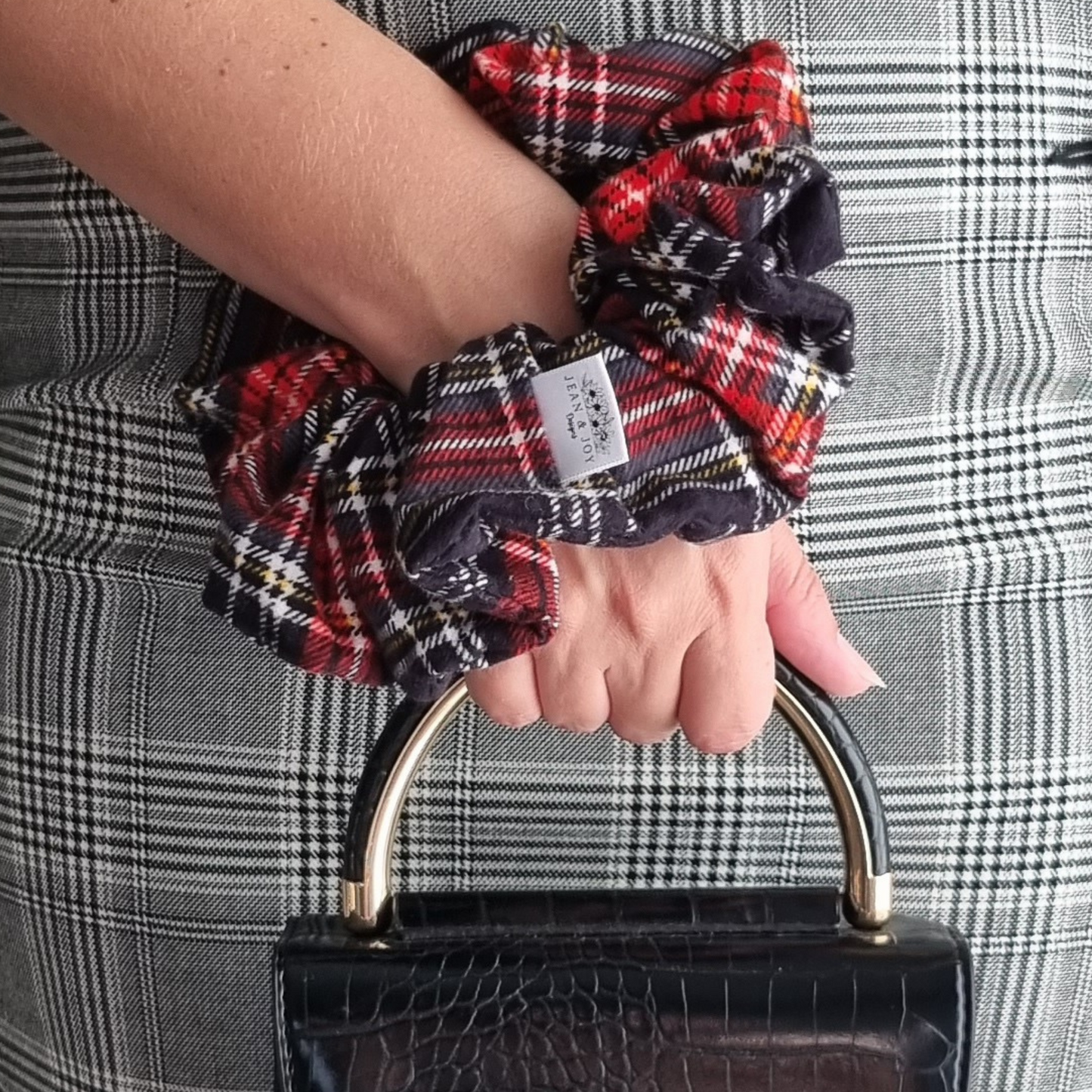 Brandy tartan Scrunchie