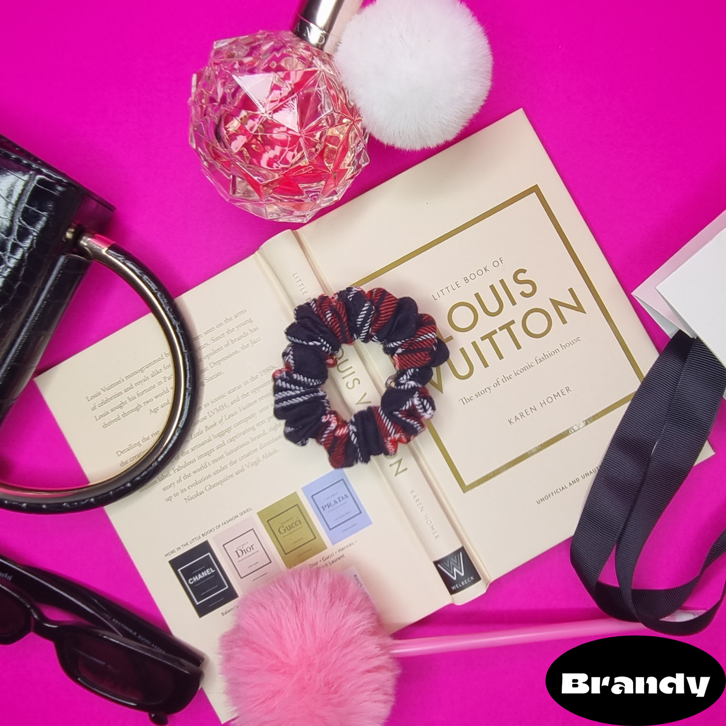 Brandy tartan Scrunchie