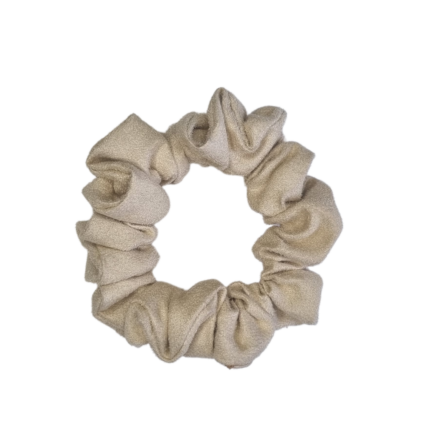 Pearl ~ Ivory Suede Scrunchie