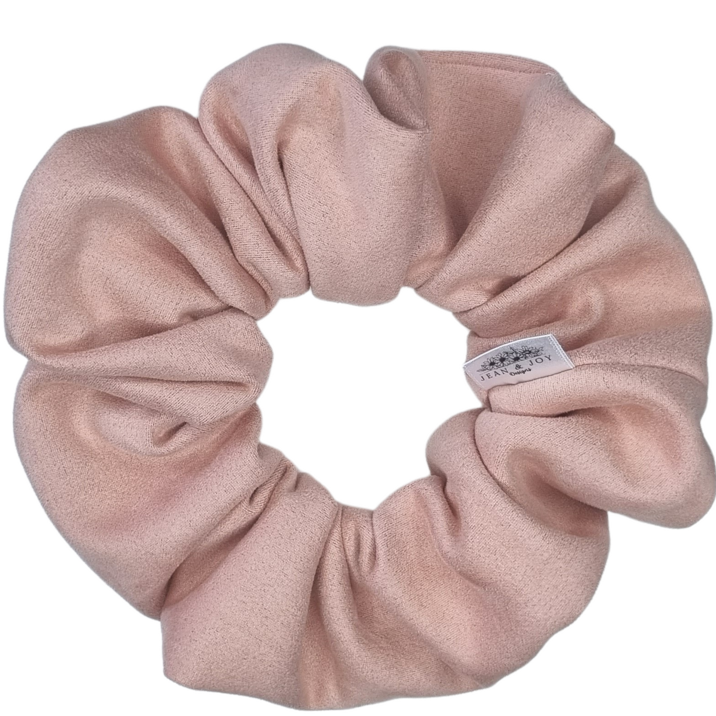 Quartz ~Pale Pink Suede Scrunchie