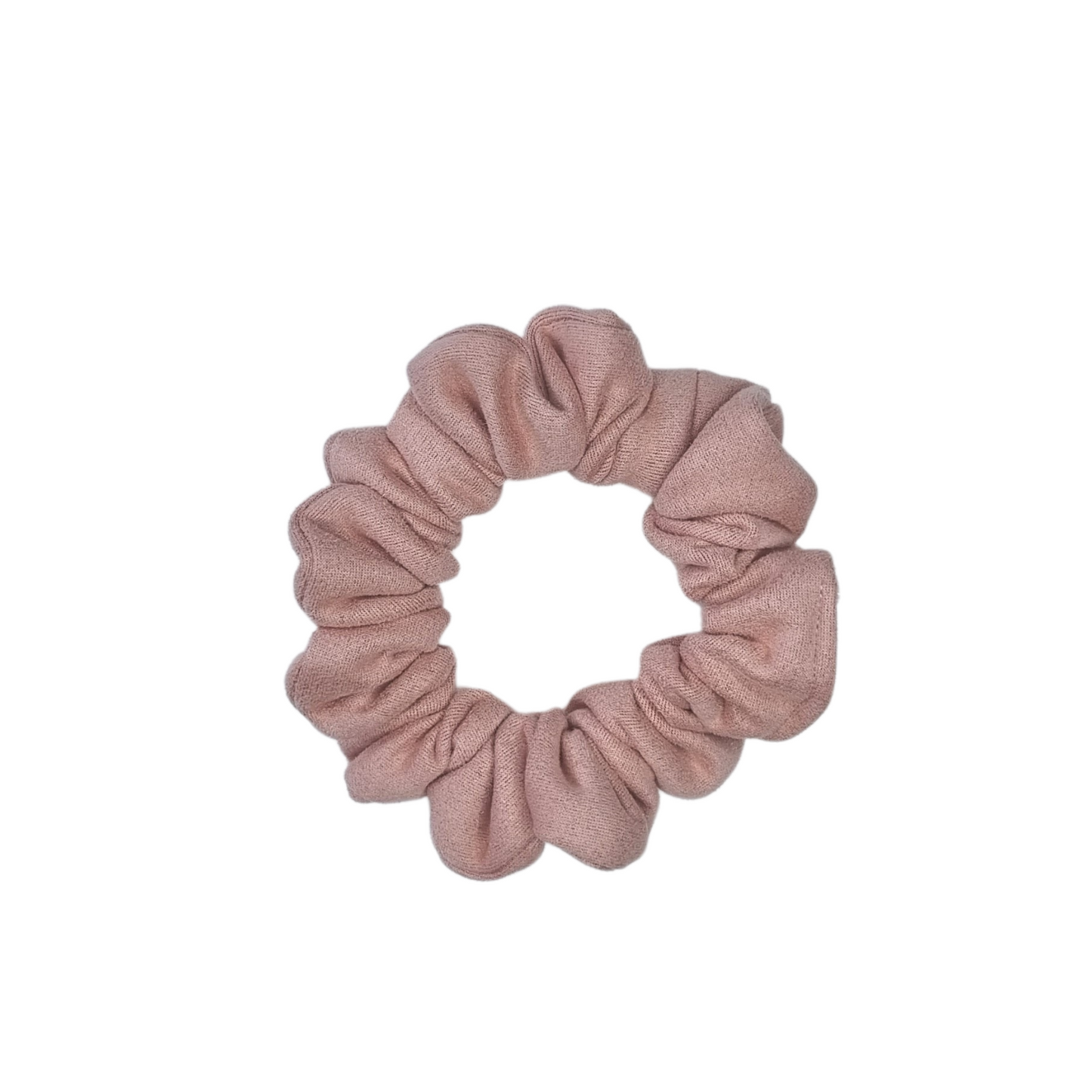 Quartz ~Pale Pink Suede Scrunchie