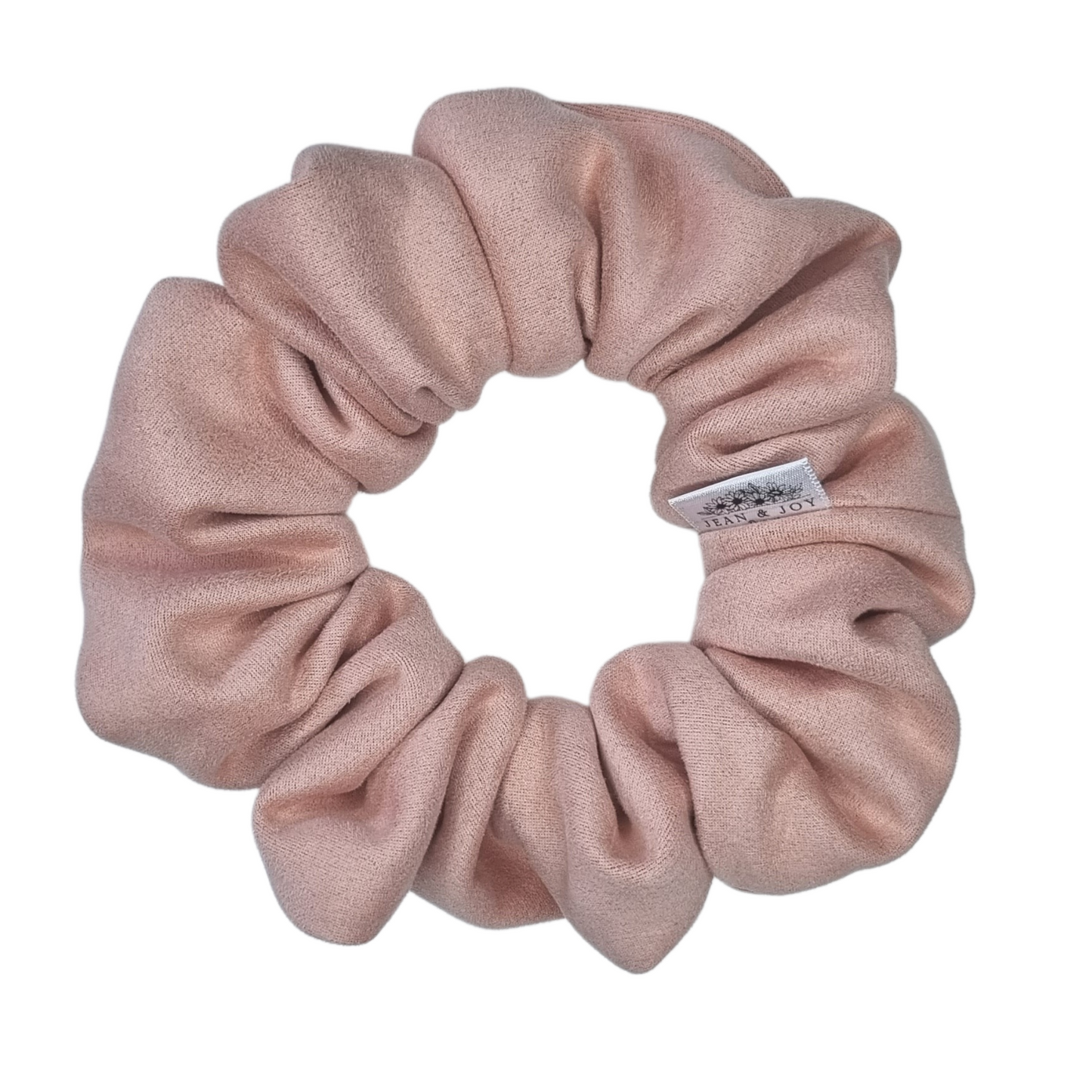 Quartz ~Pale Pink Suede Scrunchie